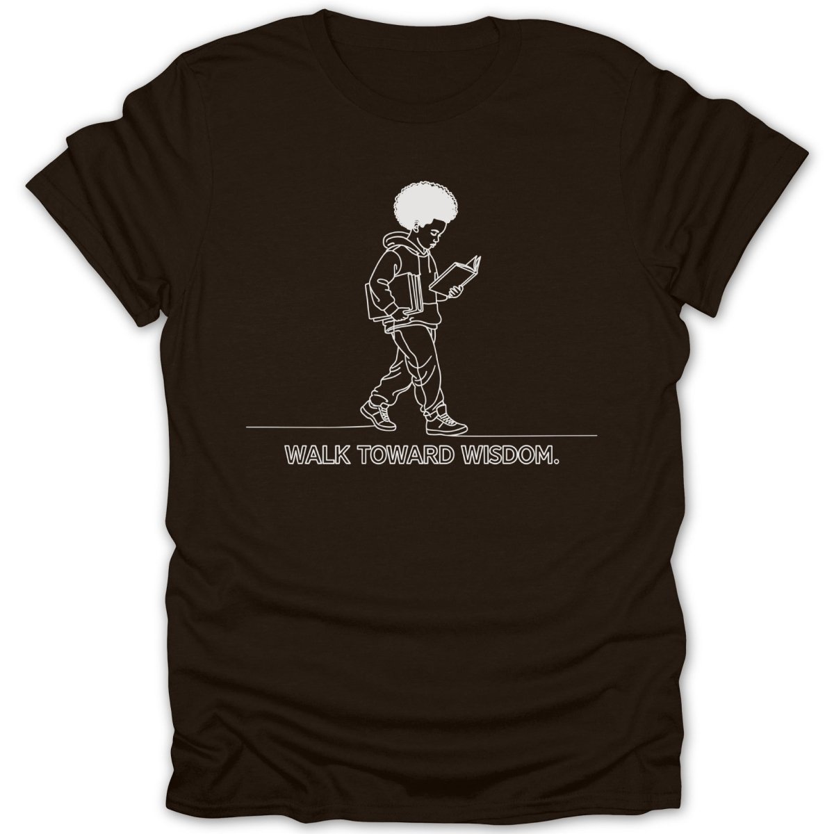 Black Boy Walk Toward Wisdom Tee - Zion Threadz