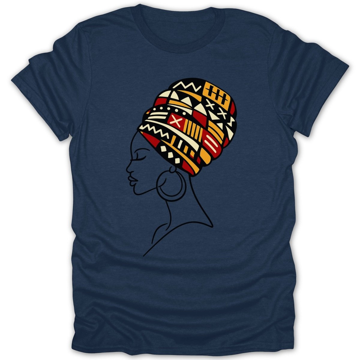 African Queen Stylish Culture Head Wrap Tee - Zion Threadz