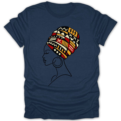 African Queen Stylish Culture Head Wrap Tee - Zion Threadz