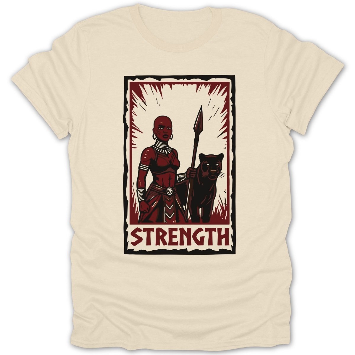 Strength Warrior & Panther Tee - Zion Threadz