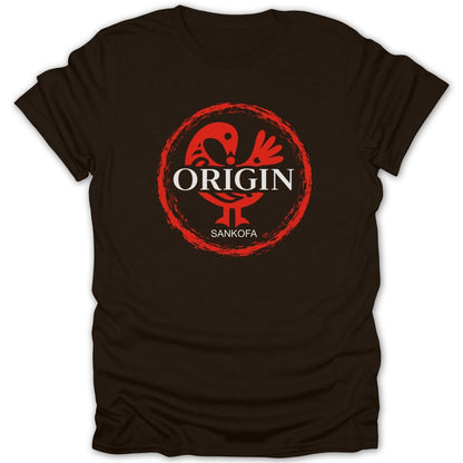 Sankofa Red Origin Tee - Zion Threadz