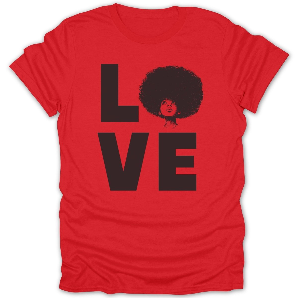 Big Love Afro Girl Tee - Zion Threadz