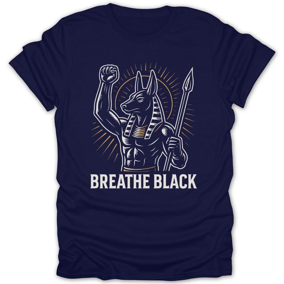 Breathe Black Anubis Tee - Zion Threadz