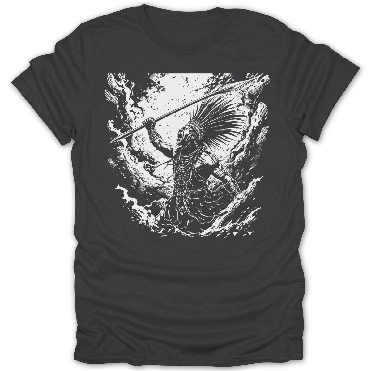 Warrior with Spear Tee - Zion Threadz