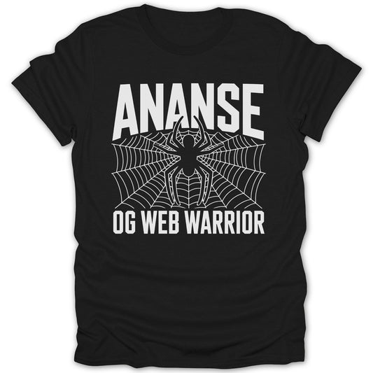 Ananse OG Web Warrior Bold Statement T-shirt