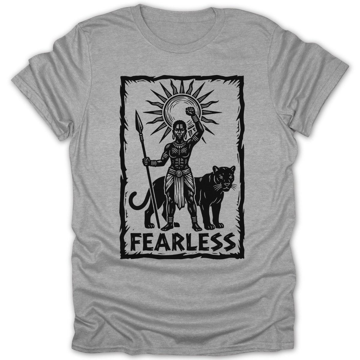 Queen with Panther Fearless Tee - Zion Threadz