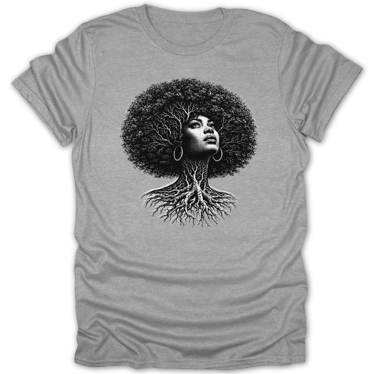 Afro Girl Roots Tee - Zion Threadz
