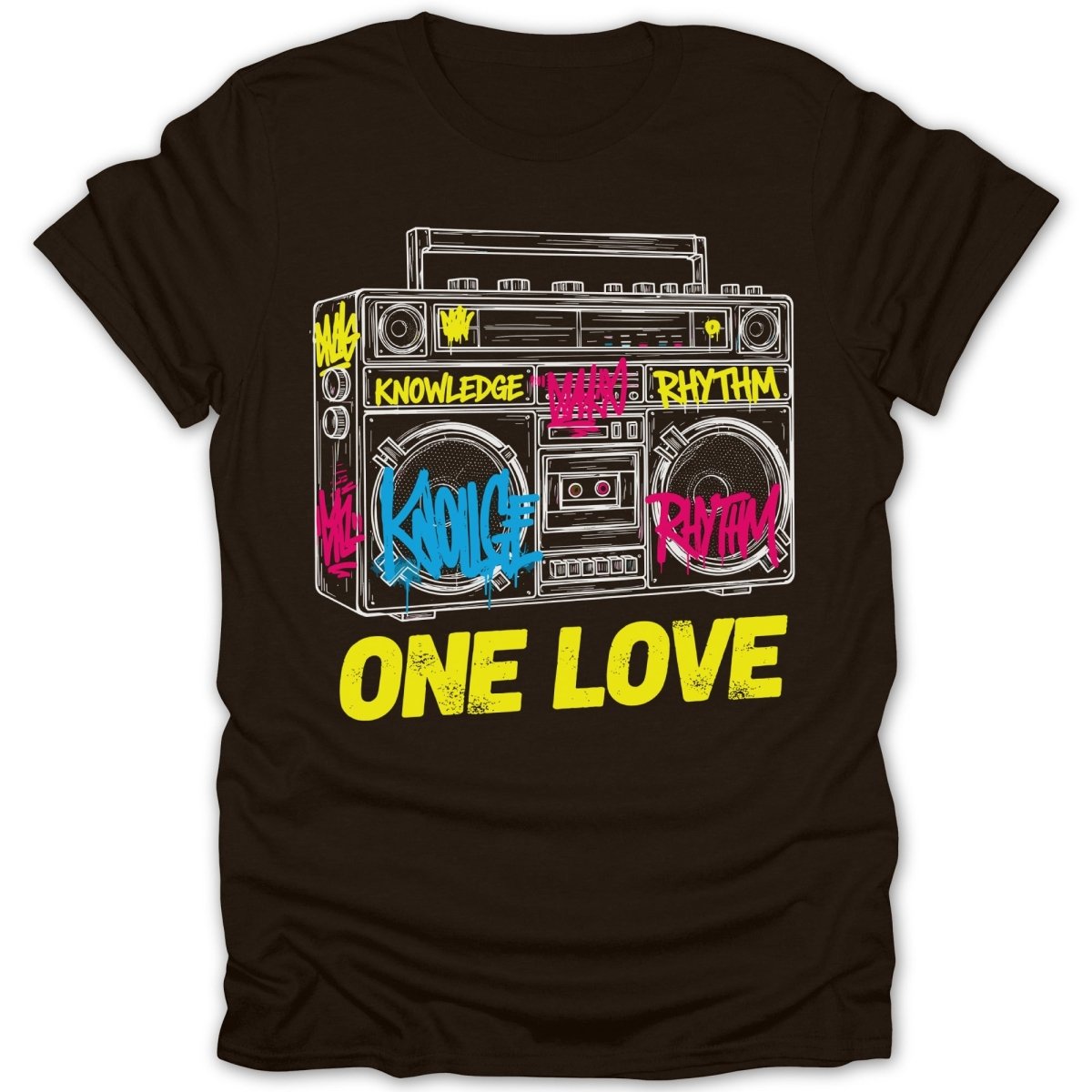 Knowledge Rhythm Boom Box Tee - Zion Threadz