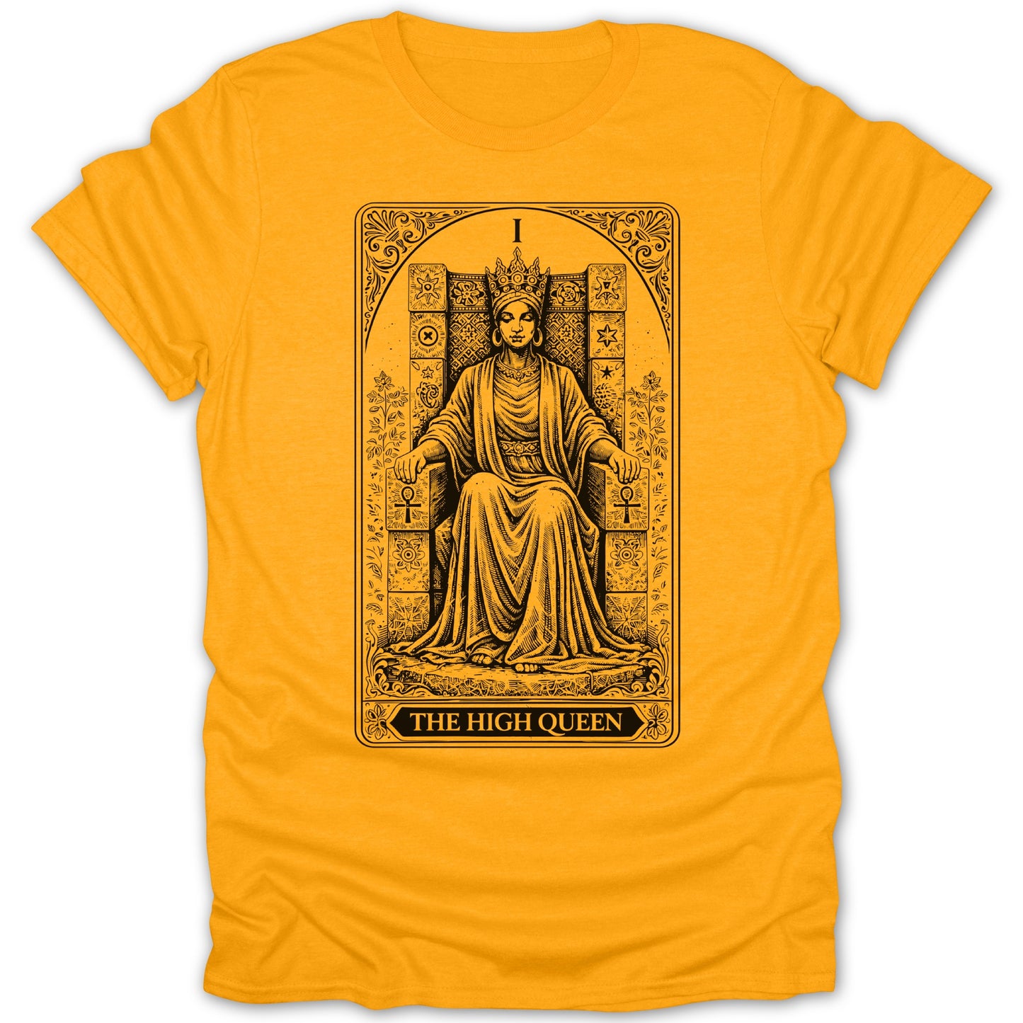 The High Queen Tarot Card Inspired Artwork T-Shirt