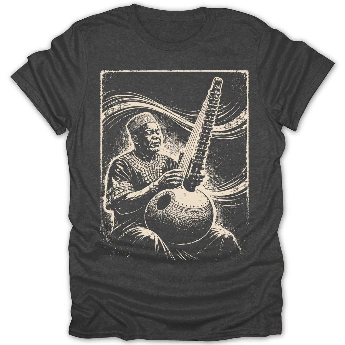 Soulful Kora Musician Tee - Zion Threadz