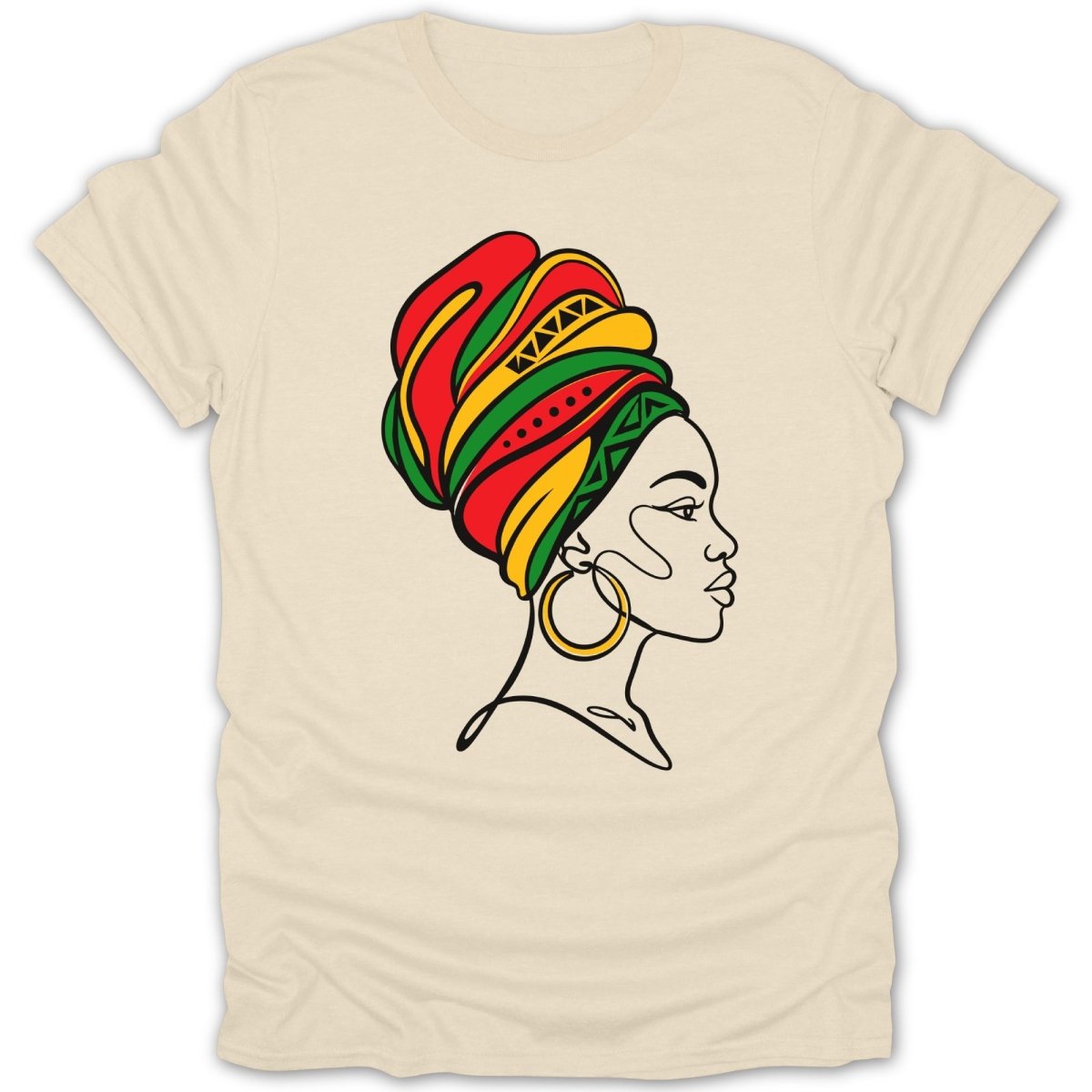 Juneteenth Essence Headwrap Tee - Zion Threadz