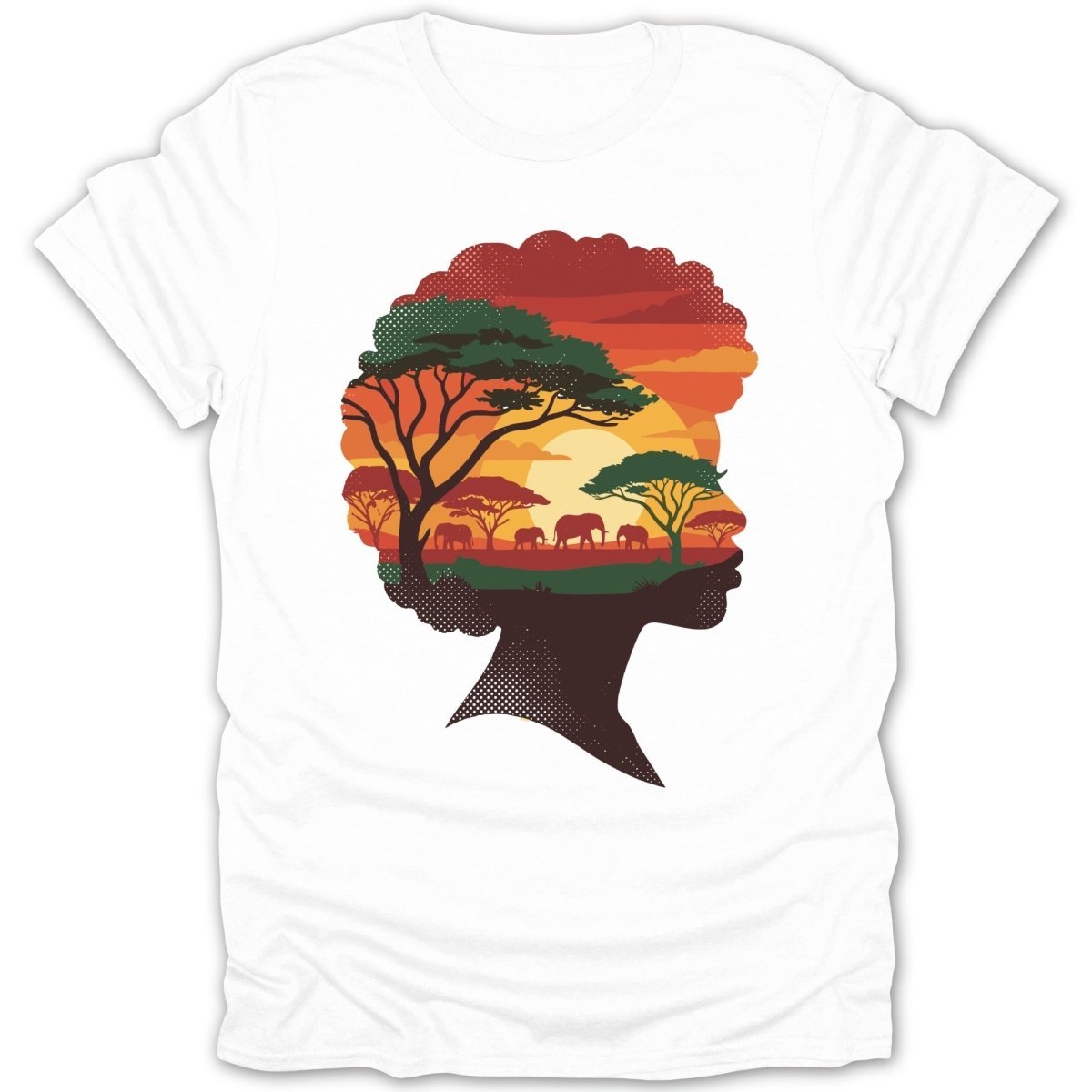 African Silhouette Landscape Tee - Zion Threadz