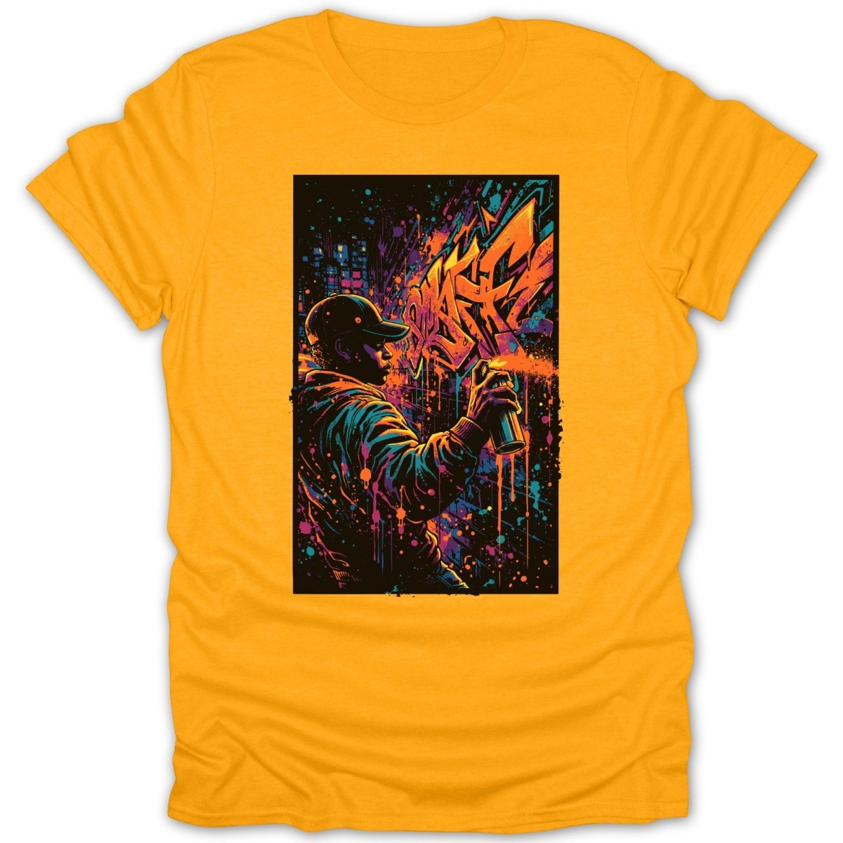 Street Art Graffiti Spray Tee - Zion Threadz