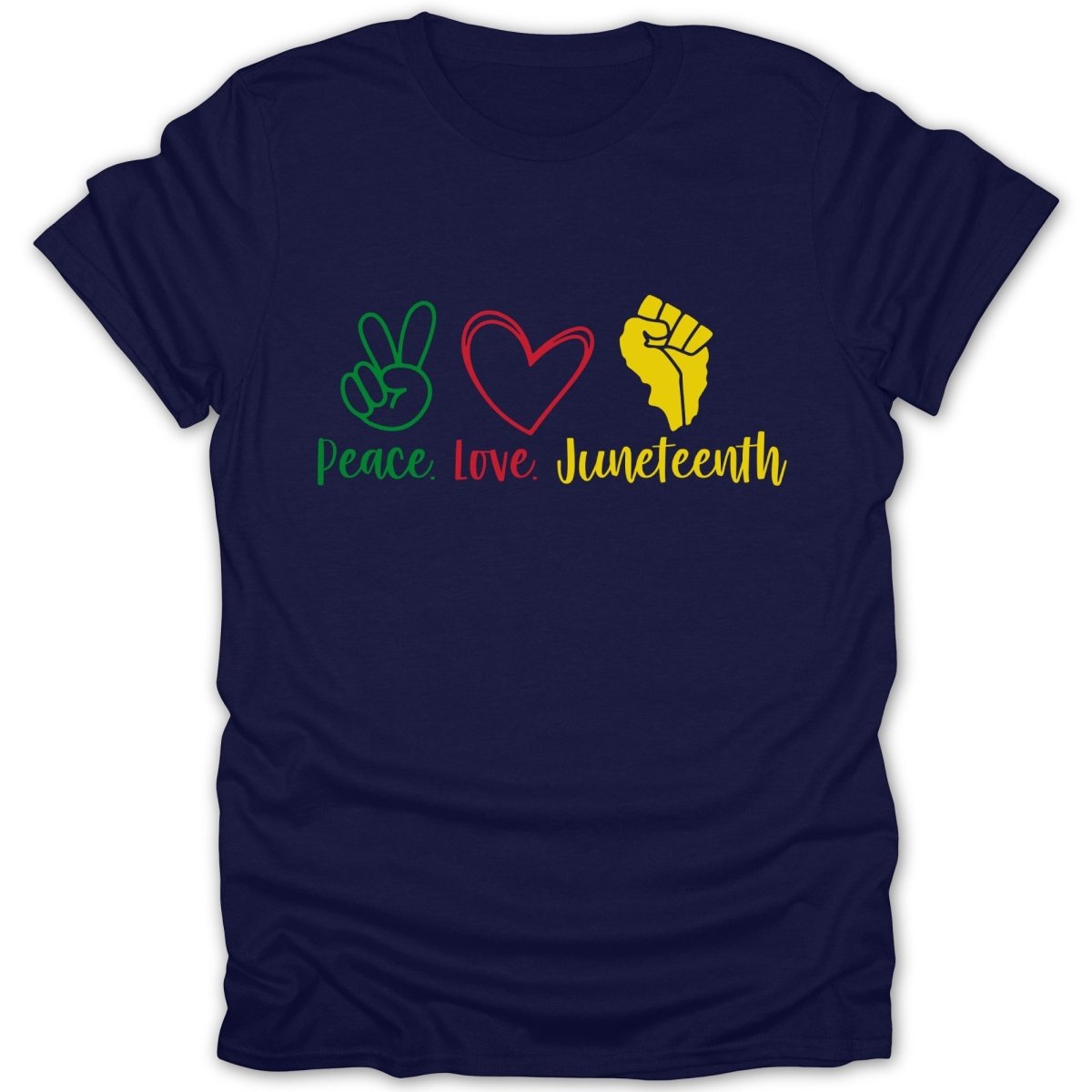 Peace Love Juneteenth Tee - Zion Threadz