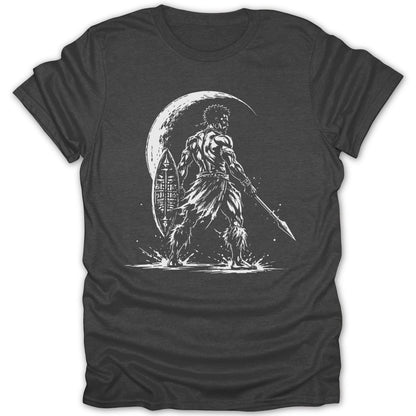 Moonlit Warrior BW Tee - Zion Threadz