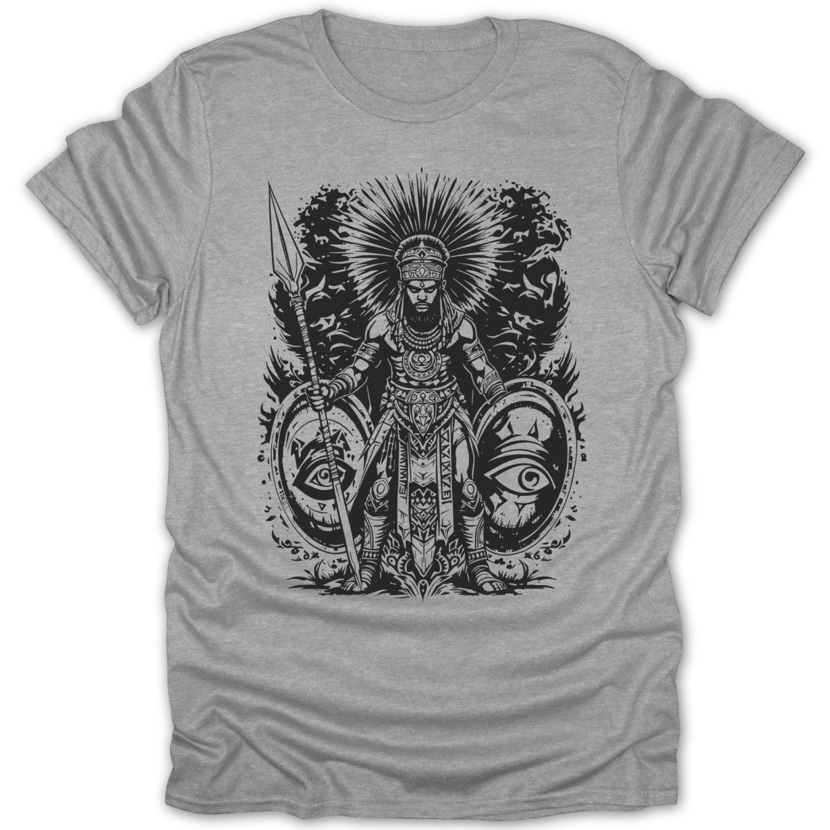 African Warrior with Spear Tee - Zion Threadz