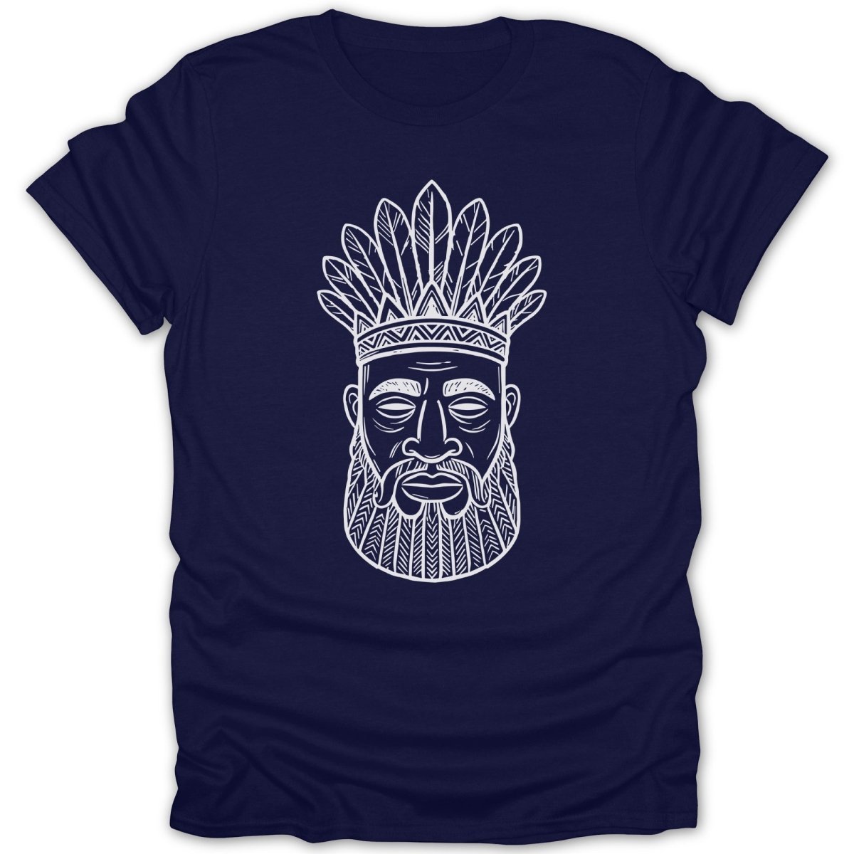 Tribal Chief Feathers Mask Tee - Zion Threadz