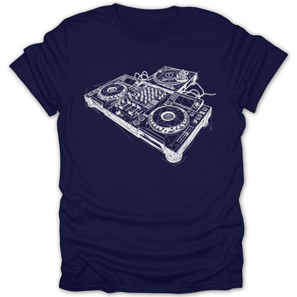 Abstract DJ Mixing Console Tee - Zion Threadz