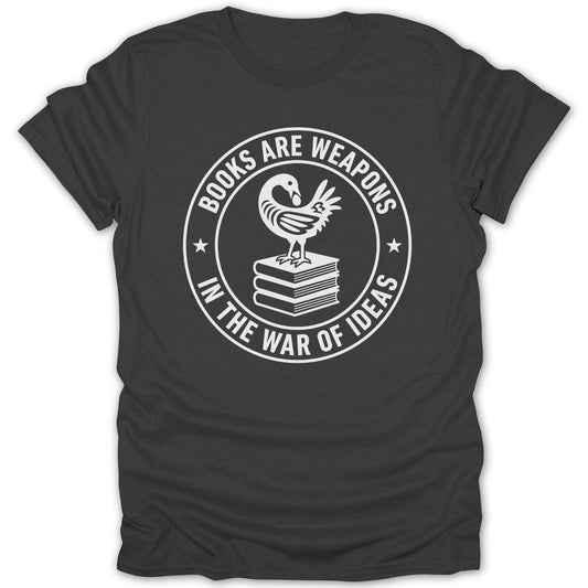 Books Are Weapons Badge Tee