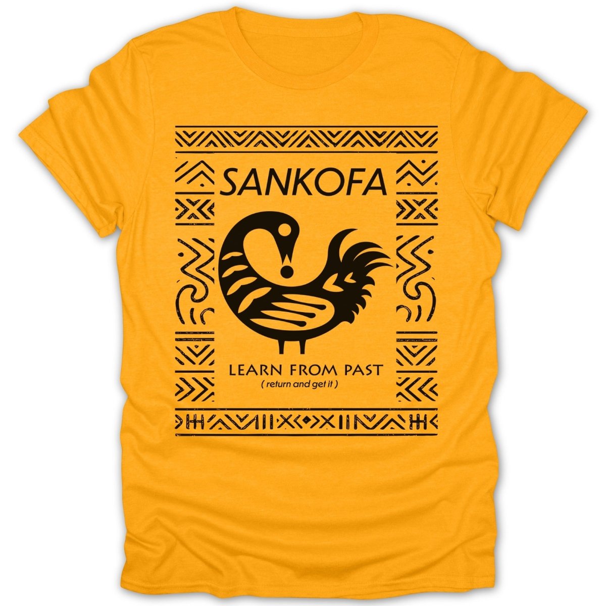 Sankofa Adinkra Pattern Tee - Zion Threadz