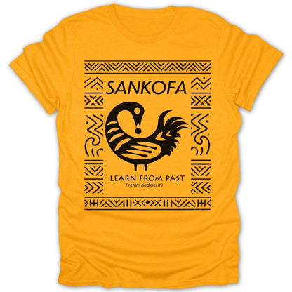 Sankofa Adinkra Pattern Tee - Zion Threadz