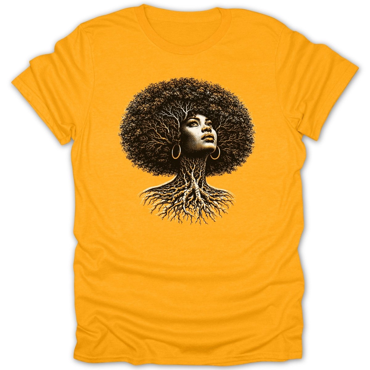 Afro Girl Roots Tee - Zion Threadz