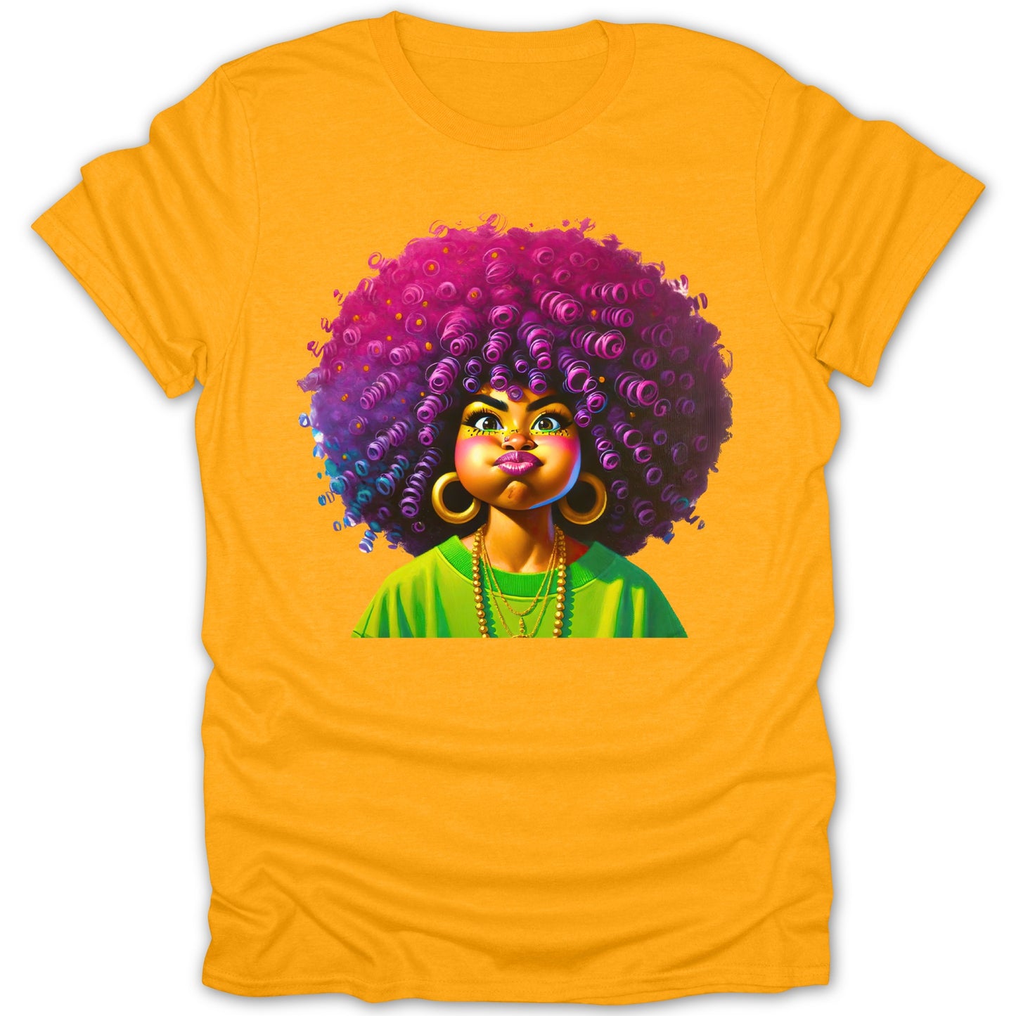 Bright Yellow T-Shirt With Cartoon Character product type