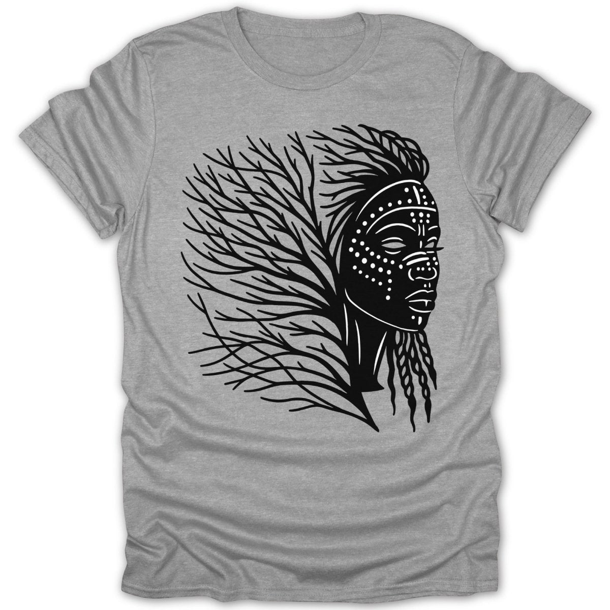 Abstract Tribal Woman Tree Tee - Zion Threadz