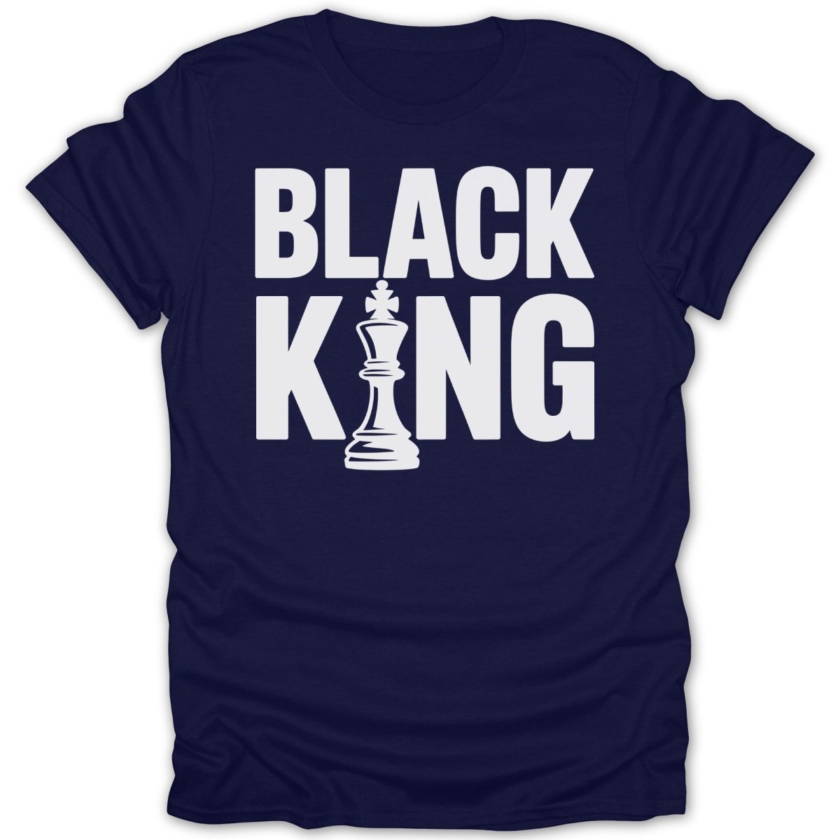 Black King Chess Piece Tee - Zion Threadz