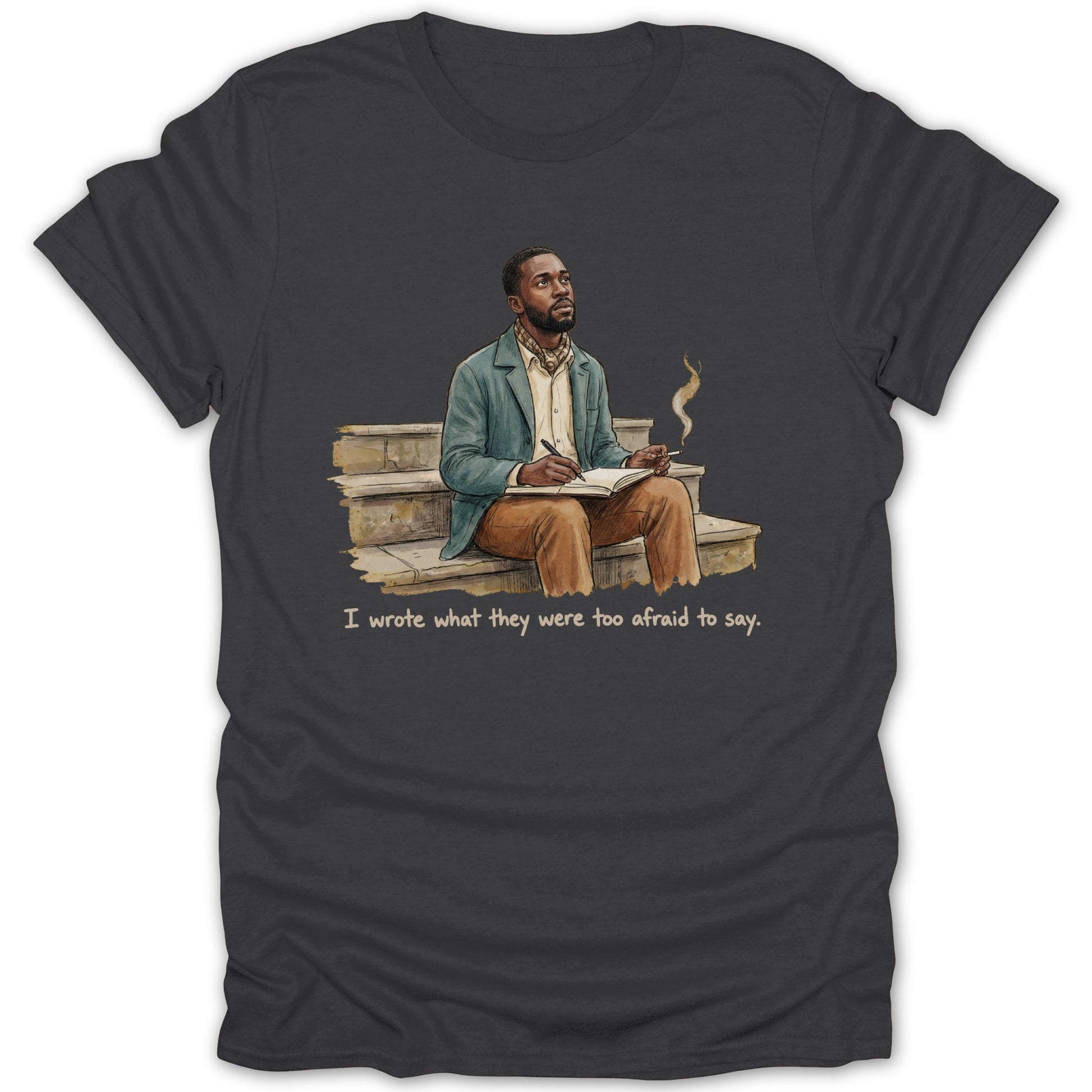 Inspirational Writer Cartoon Design T-Shirt Graphic Tee