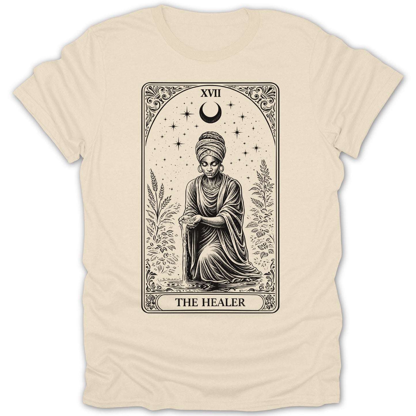 The Healer Tarot Card Design Graphic T-Shirt