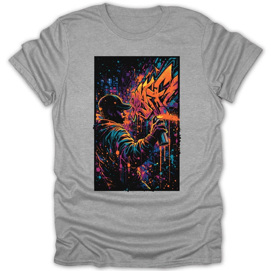 Street Art Graffiti Spray Tee - Zion Threadz