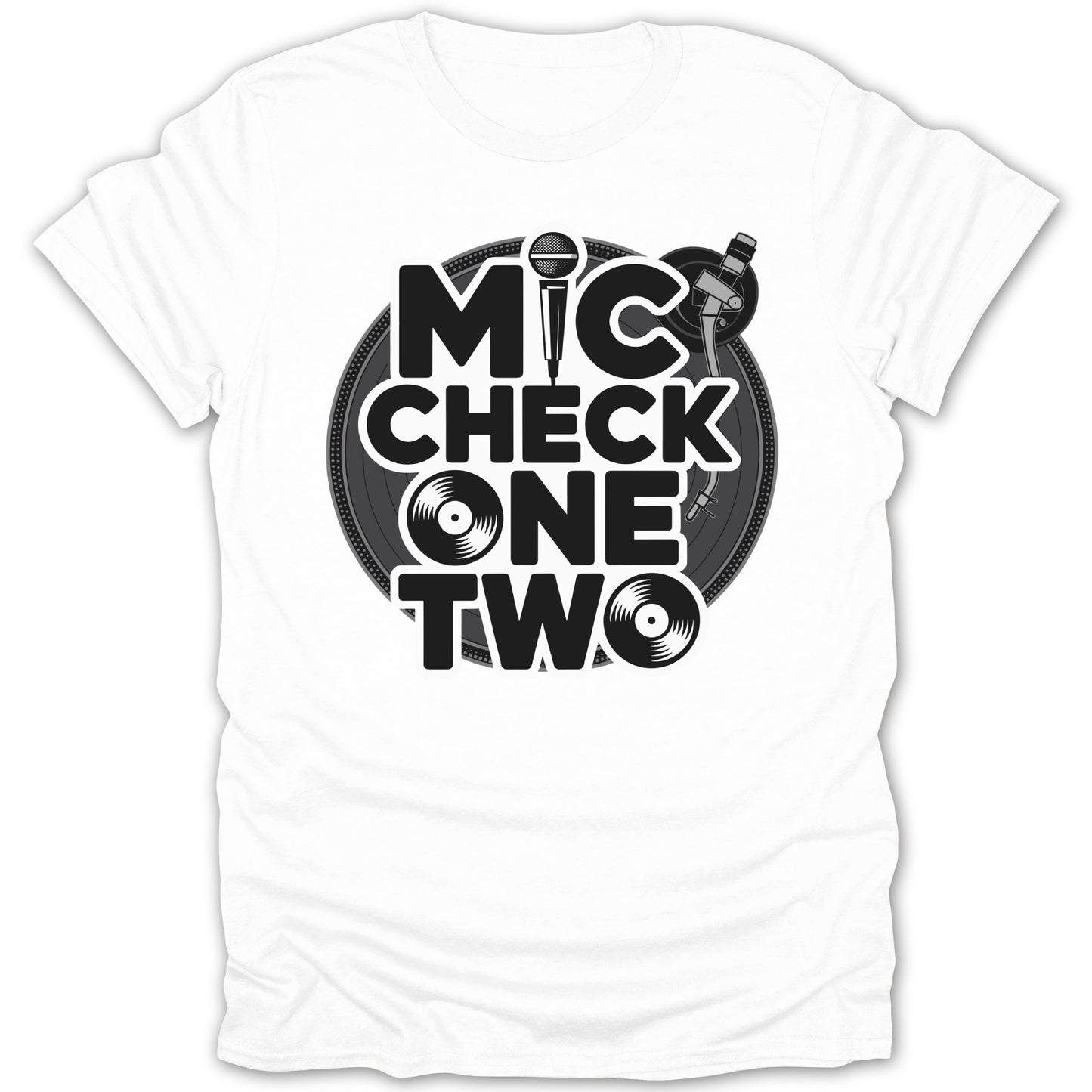 Mic Check One Two Graphic Printed T-shirt product