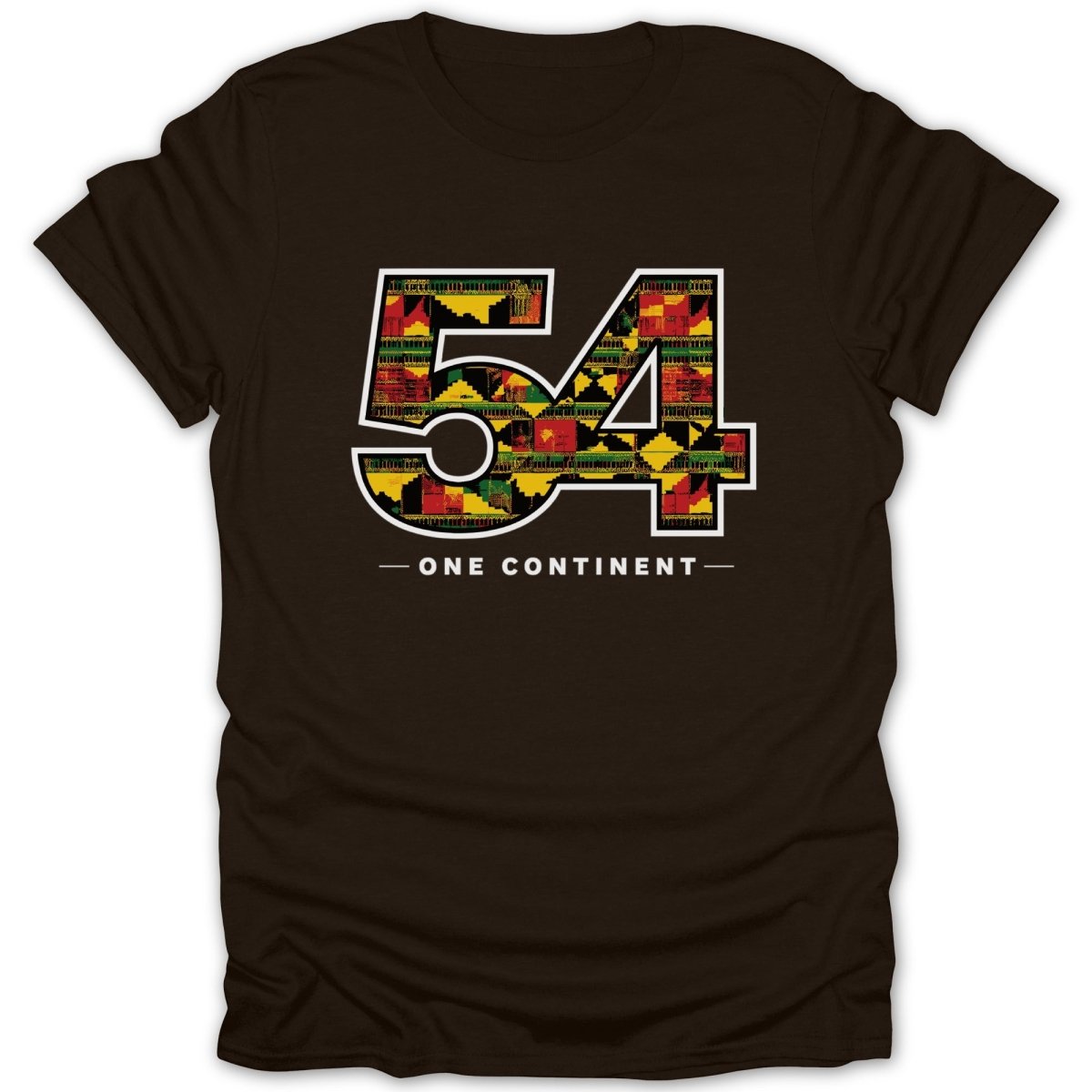 54 One Continent Kente Pattern Tee - Zion Threadz