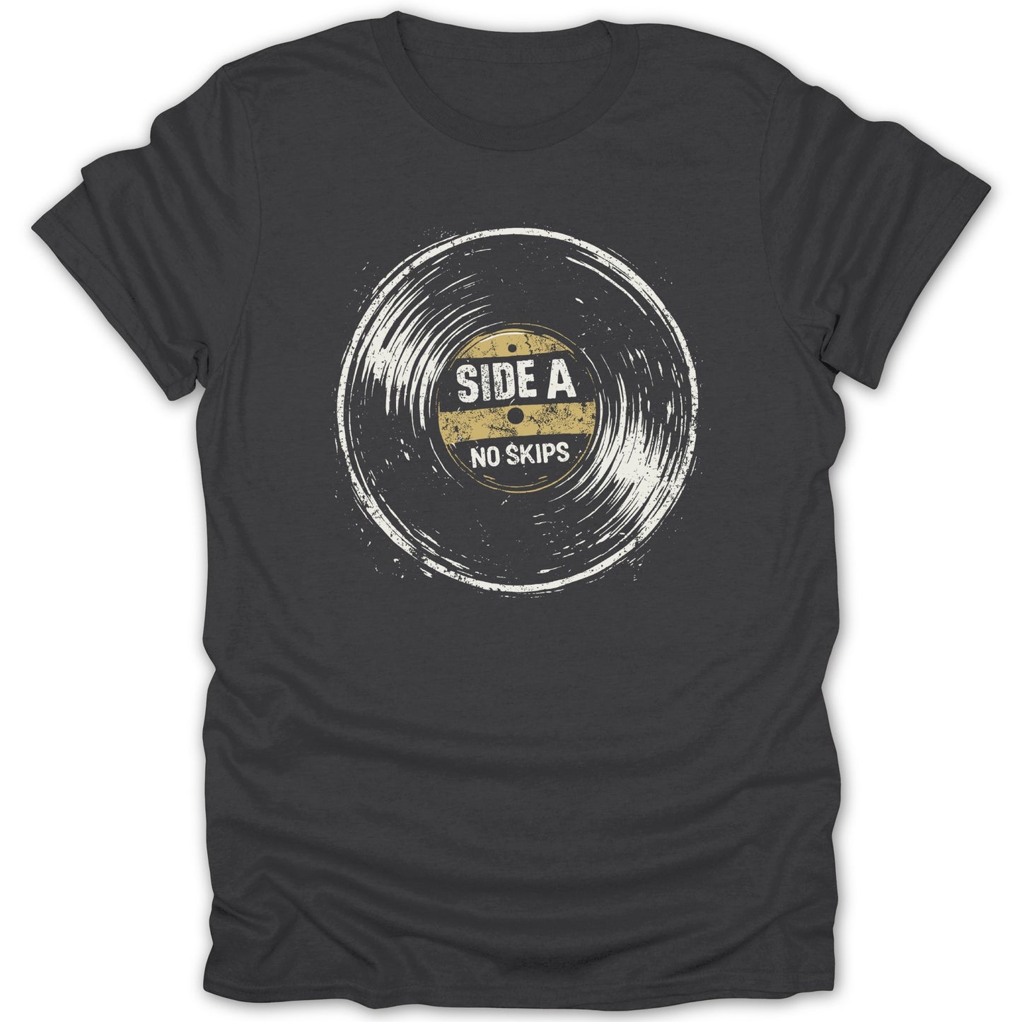 Side A No Skips Vintage Record Player T-shirt