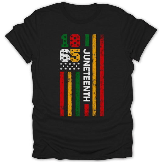 Juneteenth 1865 Heritage Flag Tee - Zion Threadz