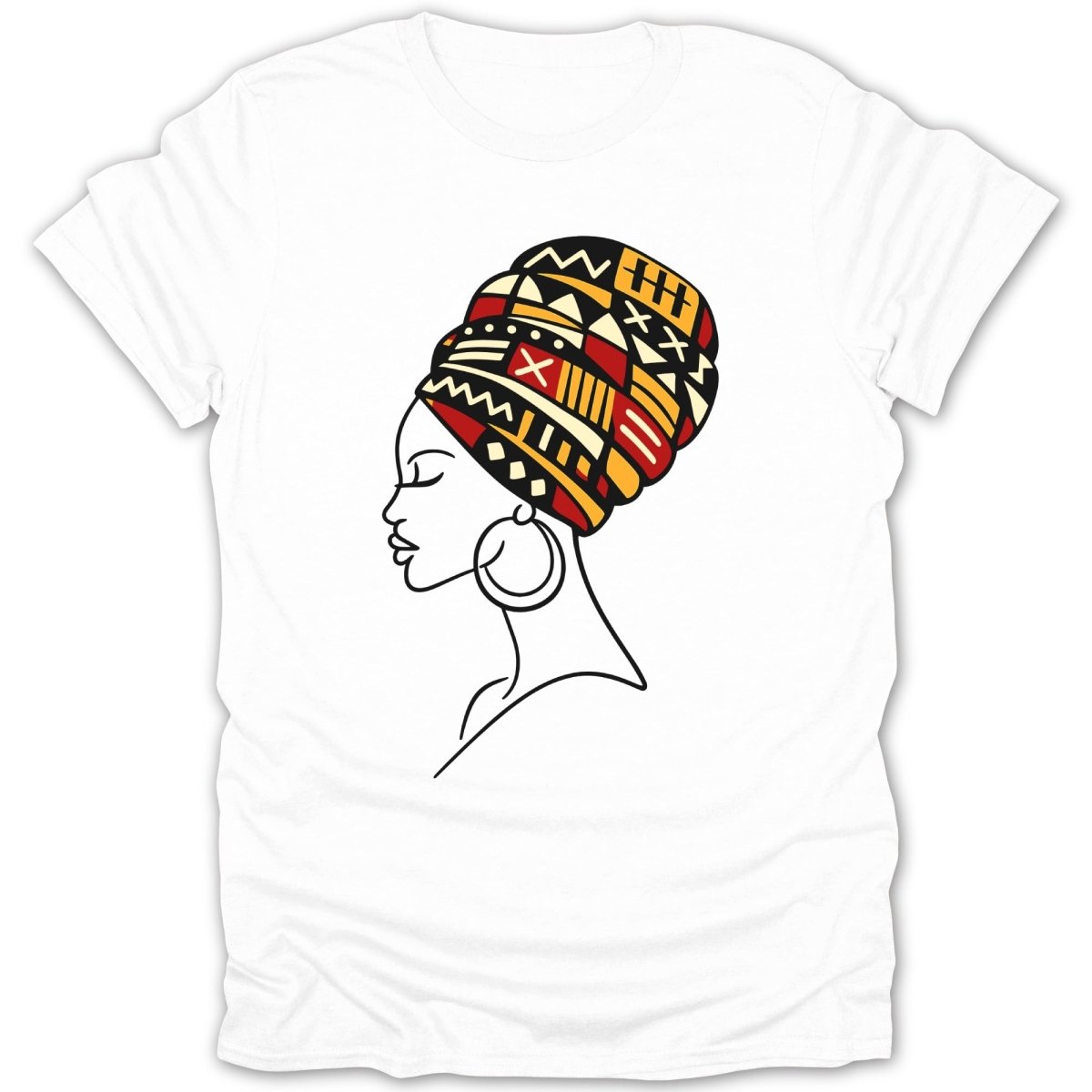 African Queen Stylish Culture Head Wrap Tee - Zion Threadz