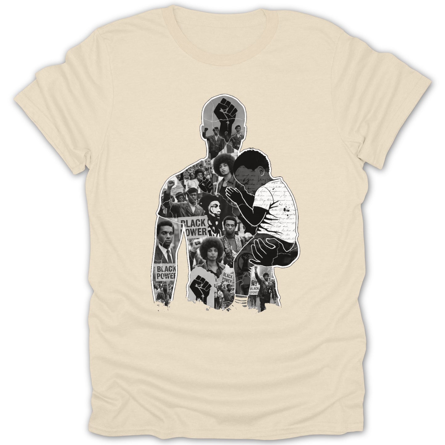 Empowering Black Power Movement Collage T-Shirt