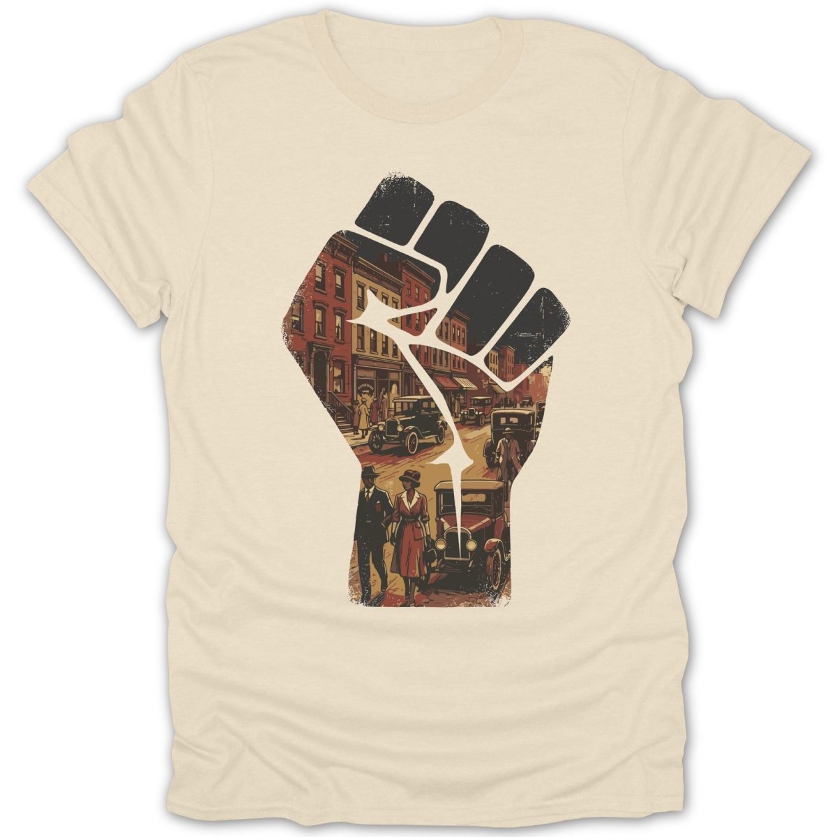 Retro Fist 1900's Tee - Zion Threadz