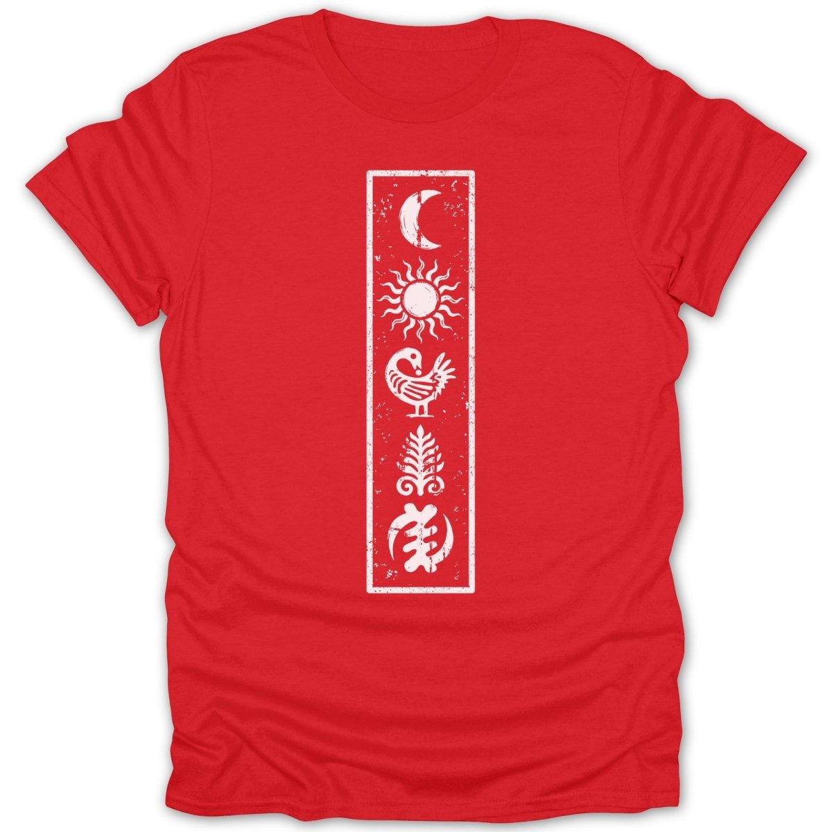Adinkra Symbols Etched Tee - Zion Threadz