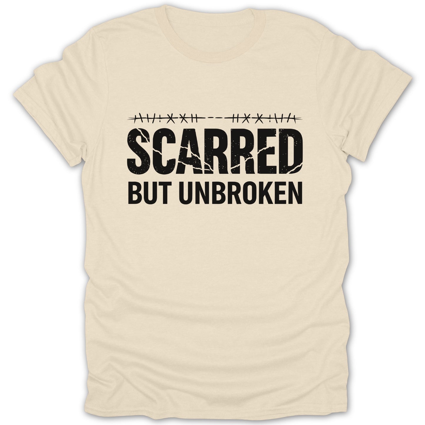 Scarred But Unbroken Inspirational T-shirt