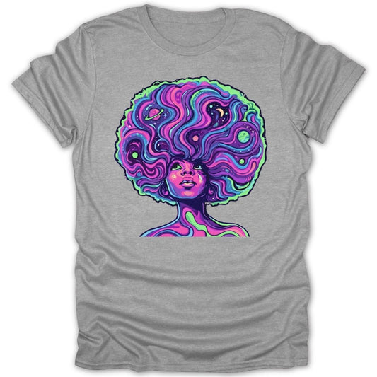 Cosmic Dreamer Black Girl Tee - Zion Threadz