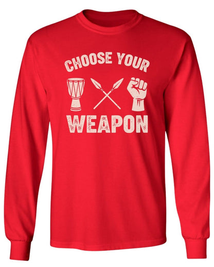 Choose Your Weapon Long Sleeve Tee - Zion Threadz