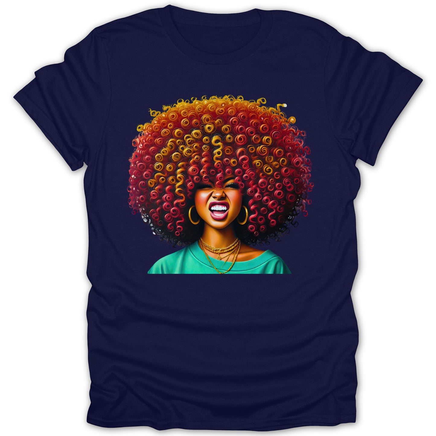 Colorful Afro Art Graphic Design Shirt product type
