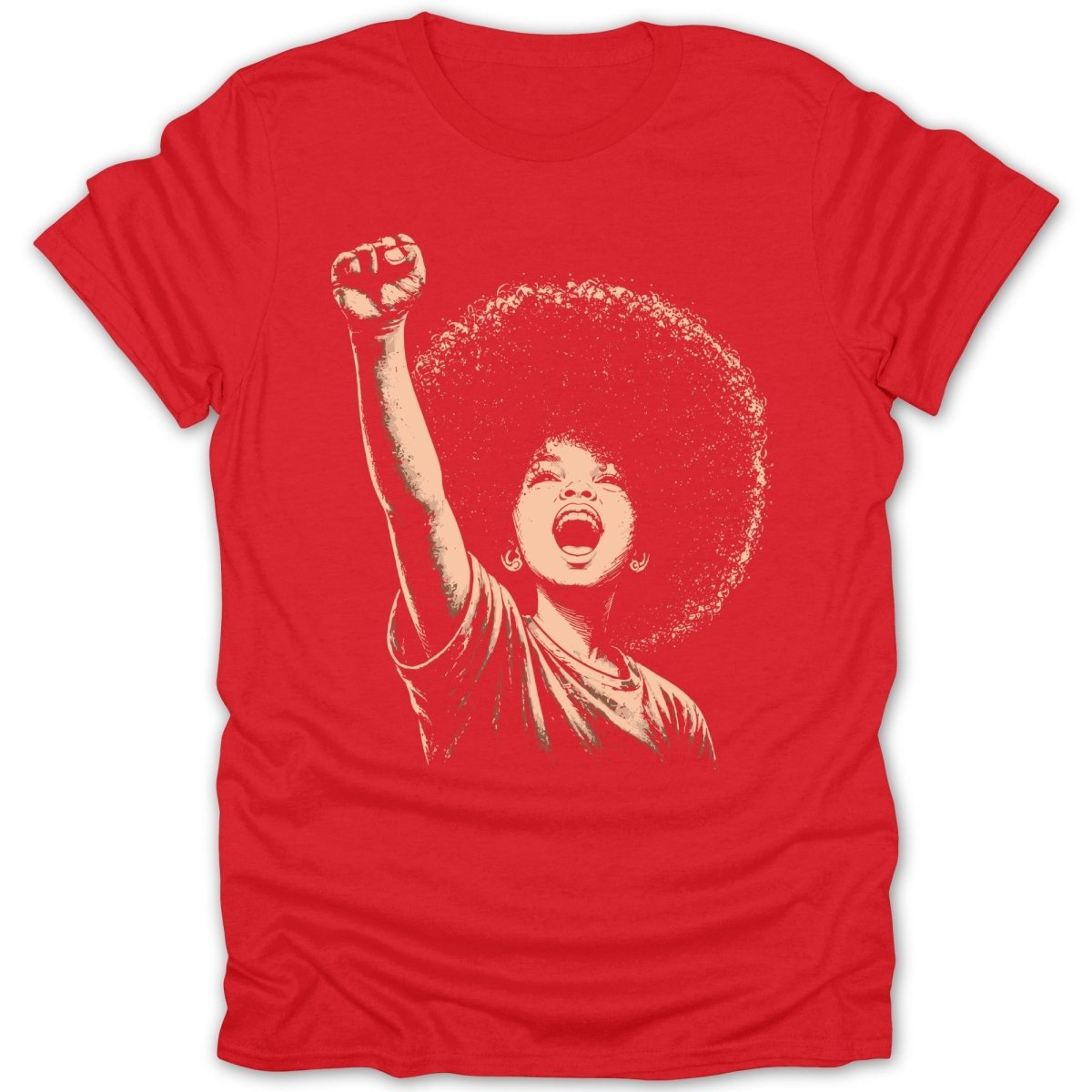 Afro Girl Fist W Tee - Zion Threadz