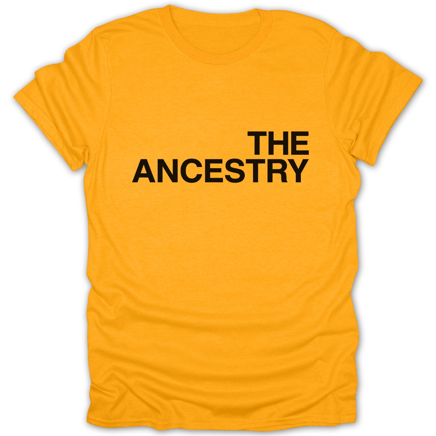 The Ancestry Bold Text Yellow Graphic Tee
