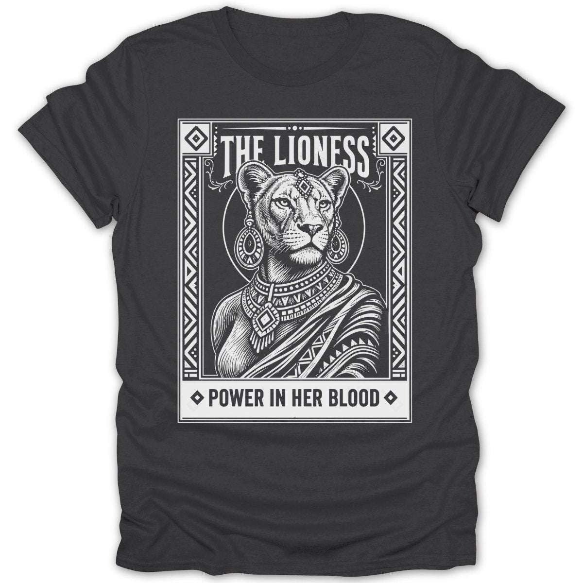 The Lioness: Power In Her Blood Tee - Zion Threadz