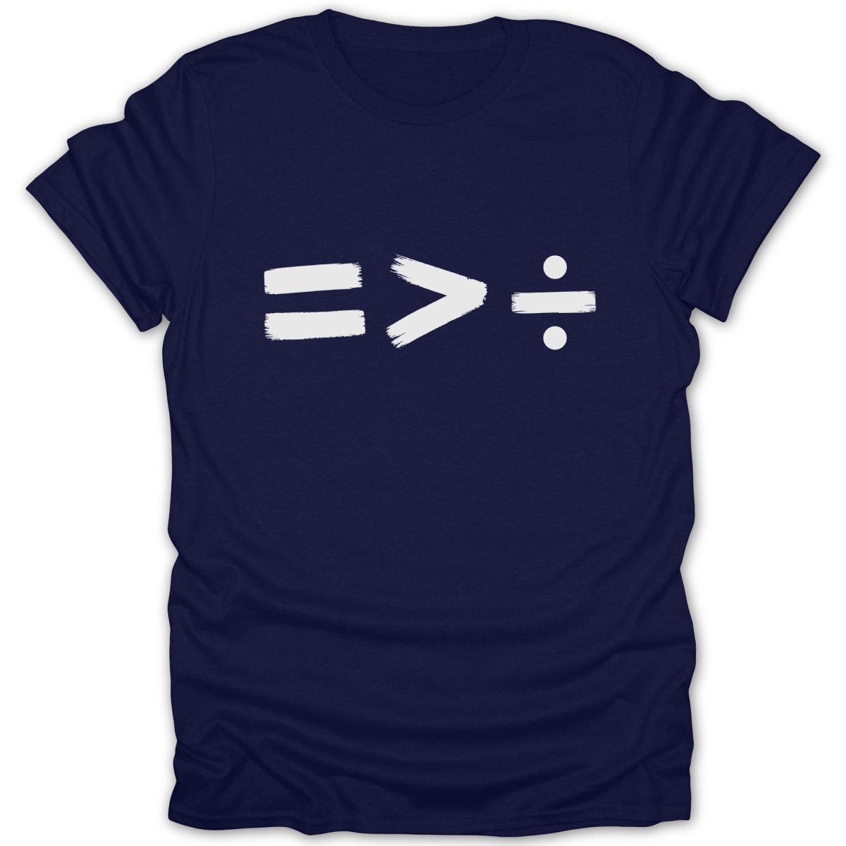 Equality Greater Than Division 2 BW Tee - Zion Threadz