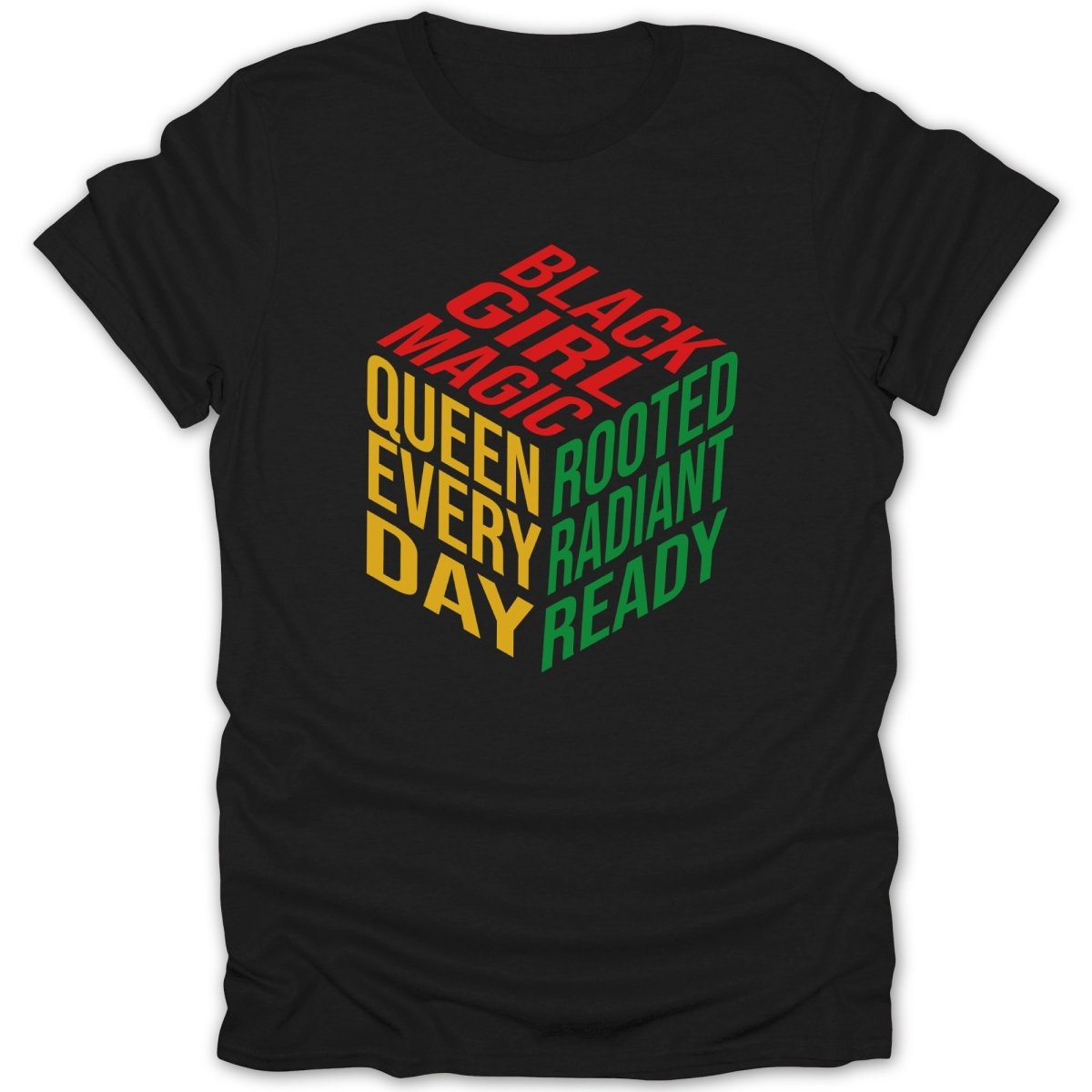 Black Girl Empowerment Cube Tee - Zion Threadz