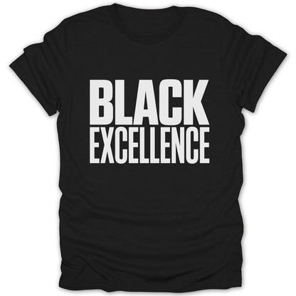 Bold Black Excellence Tee - Zion Threadz